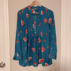 Teal A Pea in the Pod maternity blouse size Medium